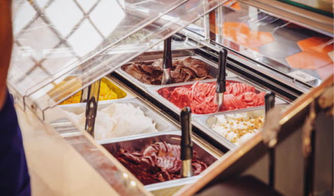 Badiani 1932's delicious gelato specialties and more.